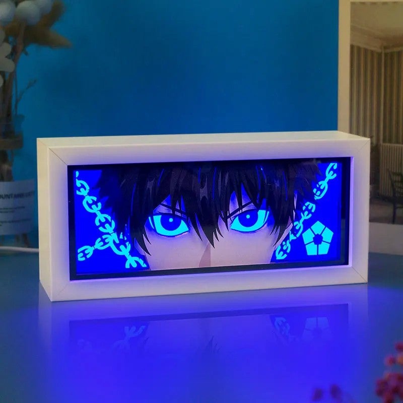 Bluejw Remote Control 3D Anime Night Light, LED Table Lamp Light Box - Home Decor Christmas Gifts - Image 1
